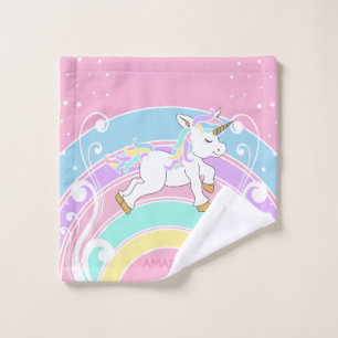 Rainbow Unicorn Bath Towel Set