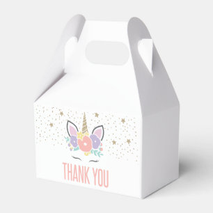 Rainbow Unicorn Birthday Party Favour Box