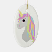 Rainbow Unicorn Ceramic Ornament (Right)