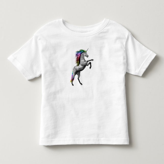 Rainbow Unicorn Childrens Shirt (Front)