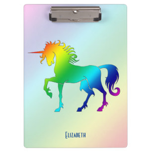 Rainbow Unicorn Clipboard