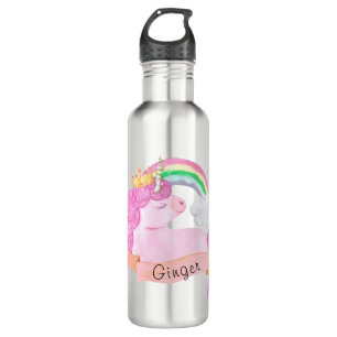 🌈Rainbow Unicorn Custom Name 710 Ml Water Bottle