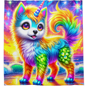 Rainbow Unicorn Dog
