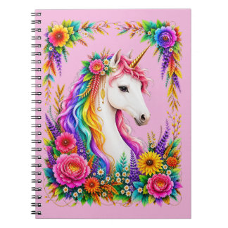 Rainbow Unicorn Fantasy Magical Notebook