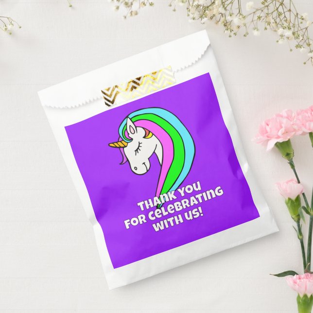 Rainbow Unicorn Favour Bag (Sealed)