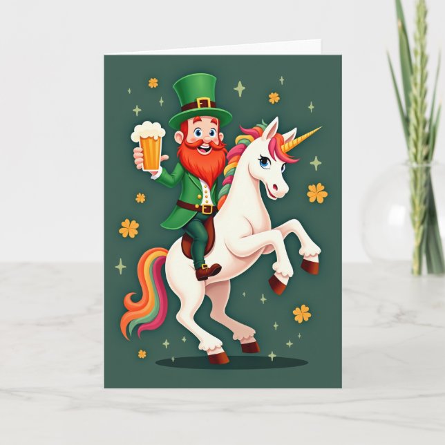 Rainbow Unicorn Fun Card (Front)