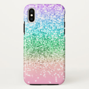 Rainbow Unicorn Glitter 1 (Faux Glitter) #pastel  Case-Mate iPhone Case