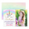 Rainbow Unicorn Gold Glitter Girl Birthday Photo