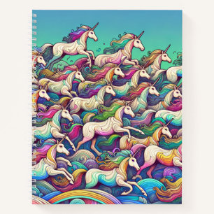 Rainbow Unicorn Imaginaire Art Carnet