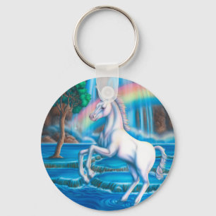 Rainbow Unicorn Keychain