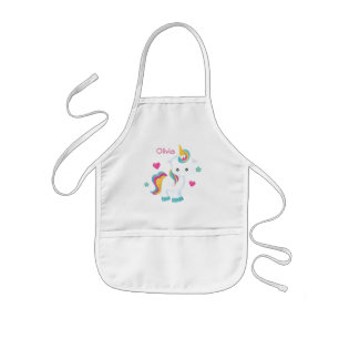 Rainbow Unicorn Kids Apron