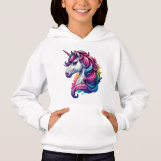 Rainbow Unicorn Kids Sweat - shirt à capuche - Con