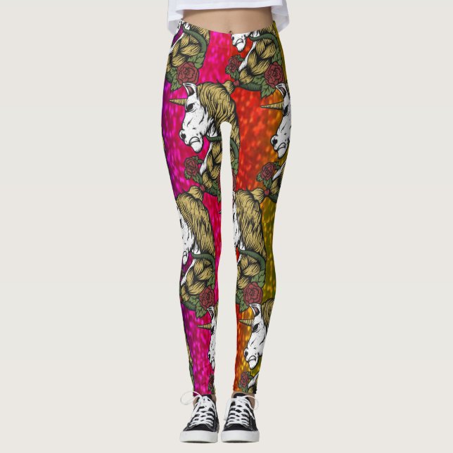 Rainbow Unicorn Leggings (Front)