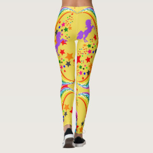 Rainbow Unicorn Leggings Personalize Yoga Pants