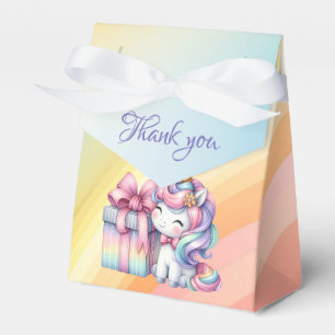 Rainbow Unicorn Magic Birthday Favor Box