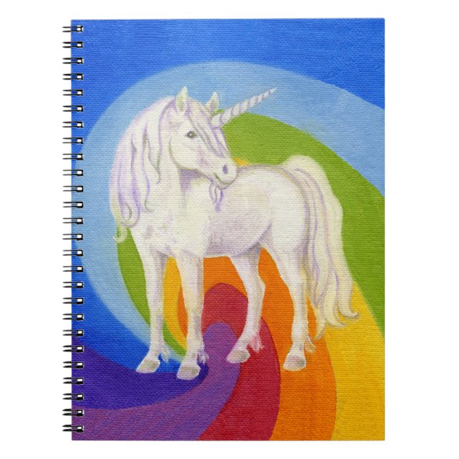 Rainbow Unicorn notebook (Front)