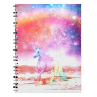 Rainbow unicorn notebook