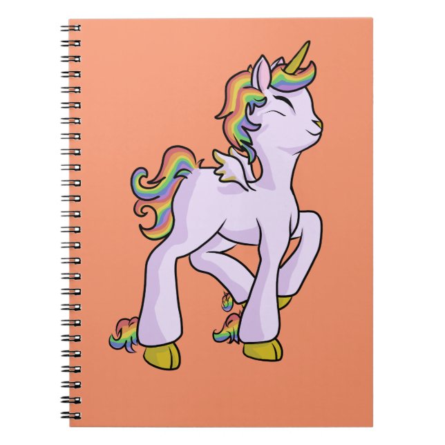 Rainbow Unicorn! Notebook (Front)