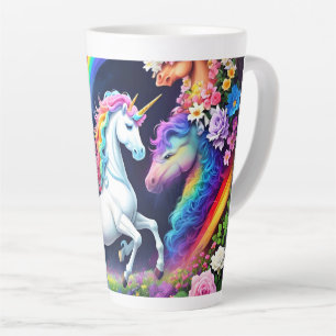 Rainbow Unicorn One Latte Mug