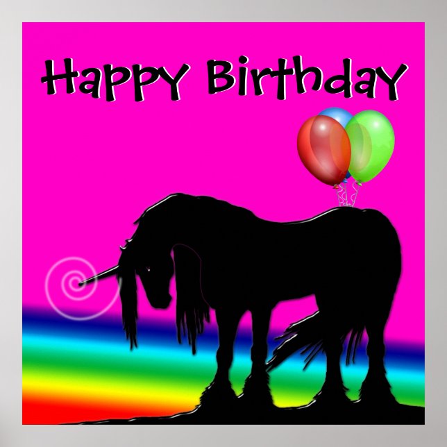 Rainbow Unicorn Party (generic) Poster (Front)