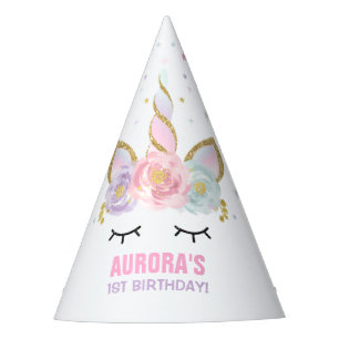 Rainbow Unicorn Party Hat Unicorn Birthday Party