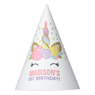 Rainbow Unicorn Party Hat Unicorn Birthday Party