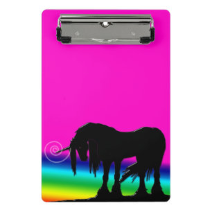 Rainbow Unicorn Party Mini Clipboard