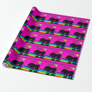 Rainbow Unicorn Party Wrapping Paper