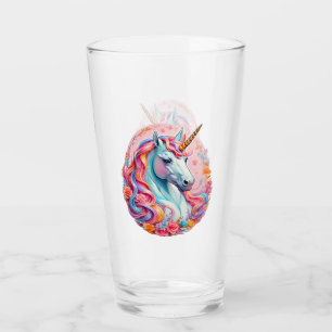 Rainbow Unicorn Pink Shade Glass