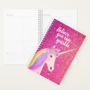 Rainbow Unicorn rose or Parties scintillant Inspir