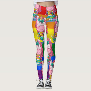 Rainbow Unicorn Sparkles   Leggings