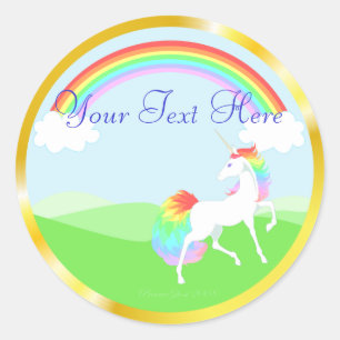 Rainbow Unicorn Stickers