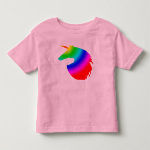 Rainbow unicorn toddler t-shirt