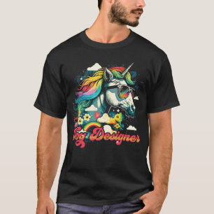 Rainbow Unicorn Toy Designer T-Shirt