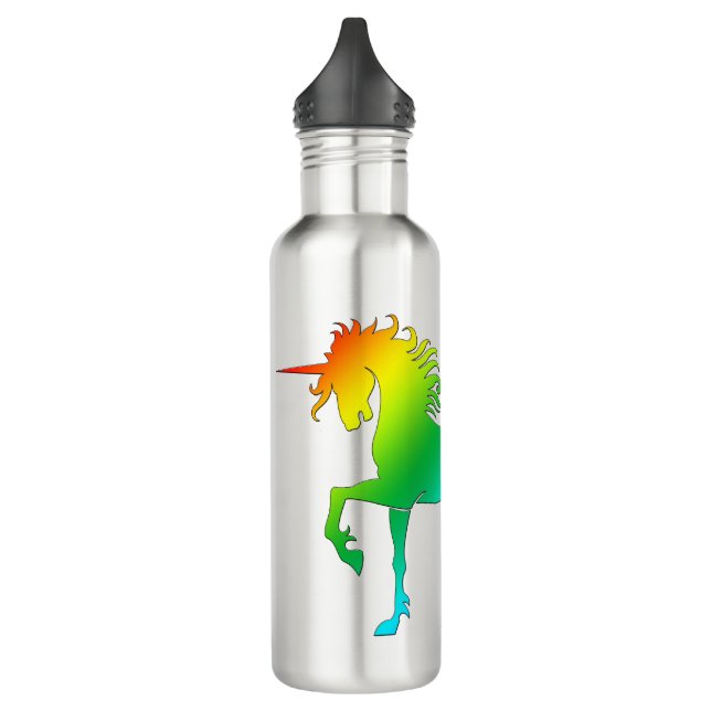 Rainbow Unicorn Water Bottle (Left)