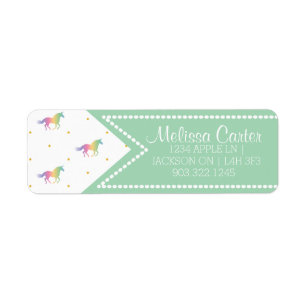 Rainbow Unicorns & Gold Stars Pattern