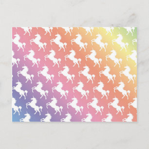 Rainbow Unicorns II Postcard