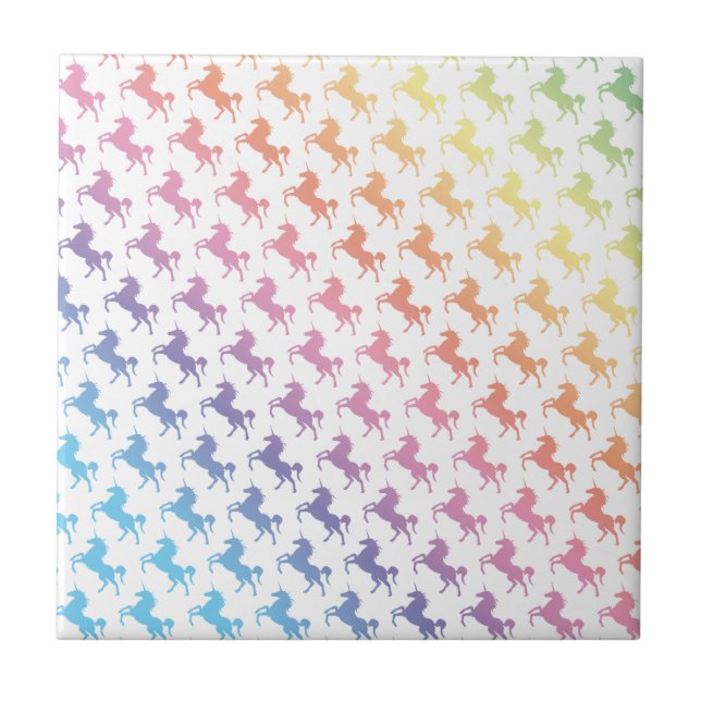 Rainbow Unicorns Tile (Front)