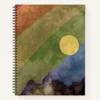 Rainbow universe notebook