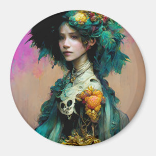 Rainbow Urchin 2 Fantasy Sci-Fi Magnet