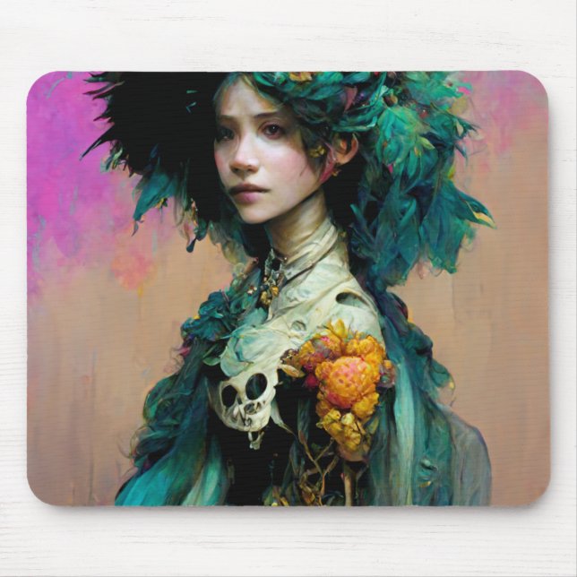 Rainbow Urchin 2 Fantasy Sci-Fi Mouse Pad (Front)