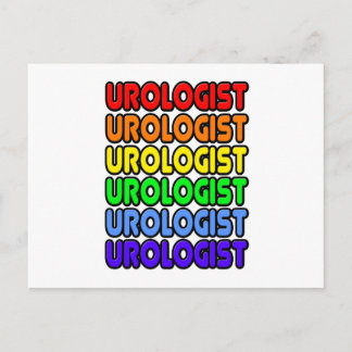 Rainbow Urologist Postcard
