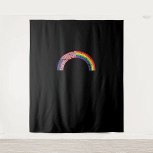 Rainbow USA Flag Gay Flag LGBT LGBTQ American Prid Tapestry