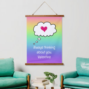 Rainbow Valentine Tapestry