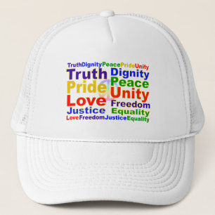 Rainbow Values hat