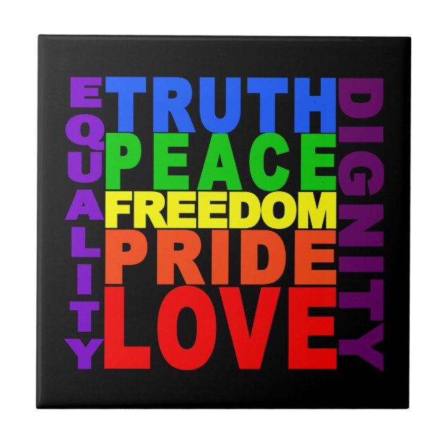 Rainbow Values tile (Front)