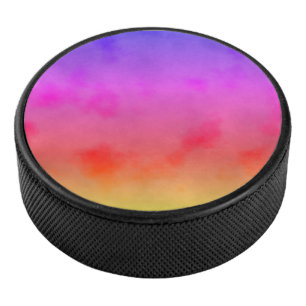 Rainbow Vapour Hockey Puck