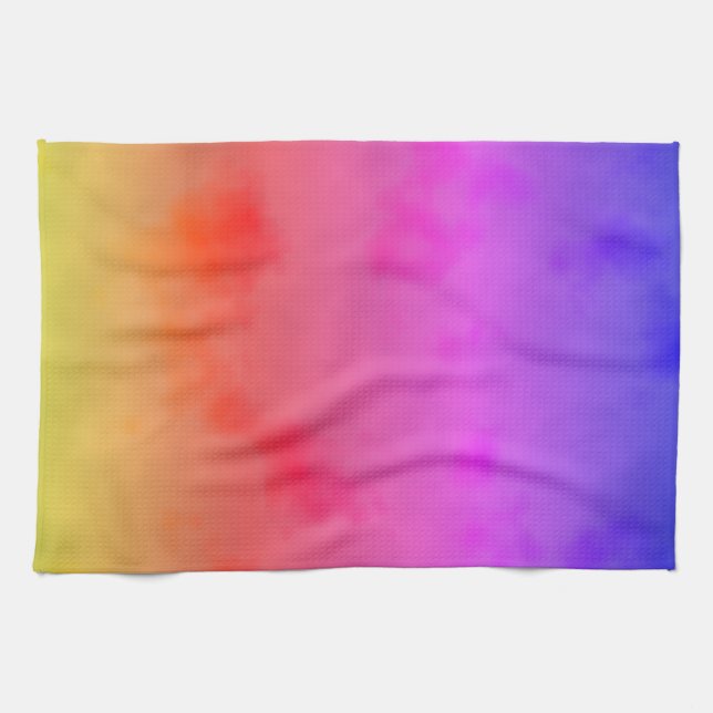 Rainbow Vapour Kitchen Towel (Horizontal)