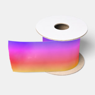 Rainbow Vapour Satin Ribbon