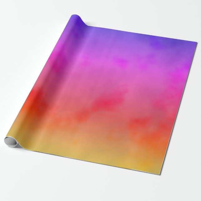 Rainbow Vapour Wrapping Paper (Unrolled)